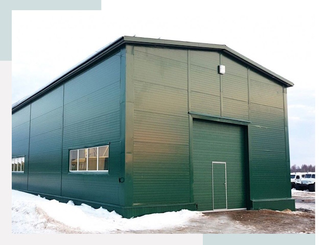 Двускатные ангары в Гусь-Хрустальном