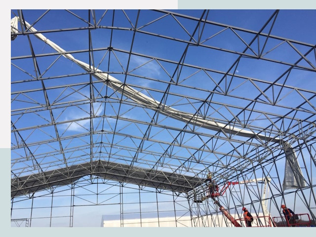 Шатровые ангары от 642 руб. в Гусь-Хрустальном и Владимирской области