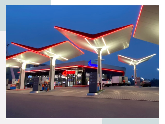 Навесы для АЗС в Гусь-Хрустальном