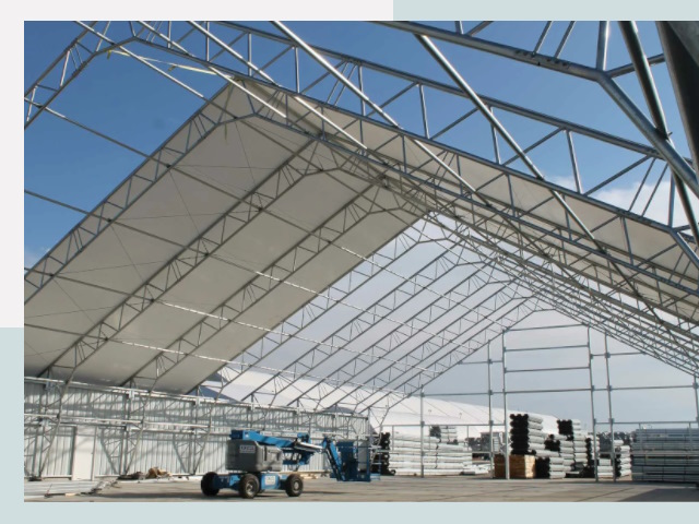 Каркасно-тентовые сооружения от СтальСтрой-Гсь по цене 642 руб.