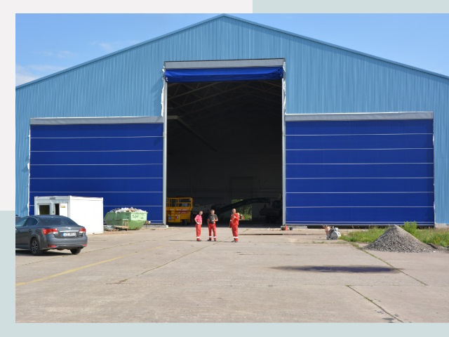 Ангарные ворота в Гусь-Хрустальный от СтальСтрой-Гсь по цене 642 руб.