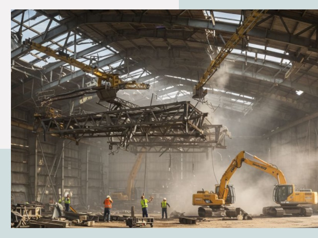 Демонтаж ангаров в Гусь-Хрустальном от 642 руб. за м²